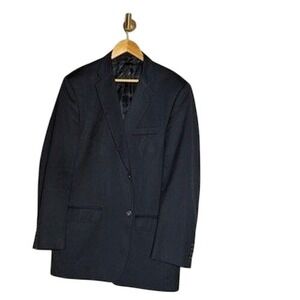 100% Wool Joseph & Feiss Gold Black Blazer Tailored Suit Jacket Men's 44R